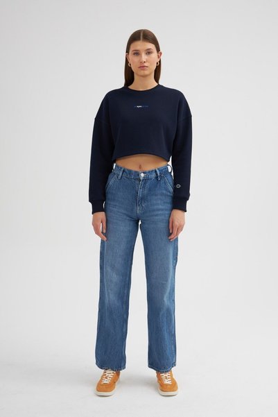 Looker Club Kadın Crop Sweatshirt - All Eyes On Me Temalı 2023527