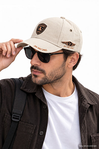 ZERAMİNE Unisex Embroidered Hat Adjustable Sports Cap Casual Summer Cotton Ba...