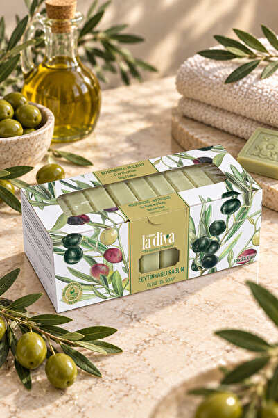 F.Kumanlı La Diva La Diva Doğal Butik Zeytinyağlı Sabun 10x22,5 Gr