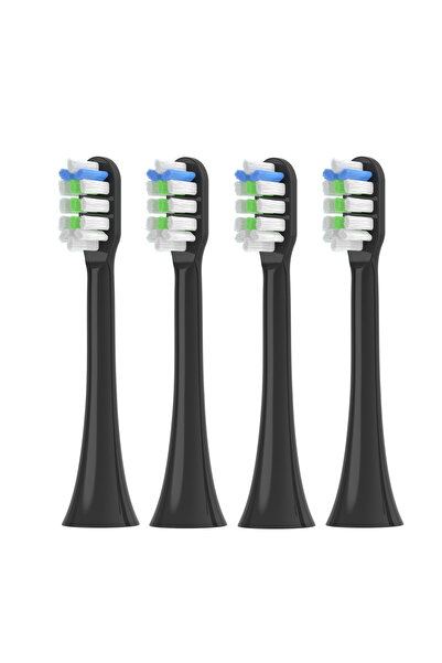Choice3 4pcs Black 4pcs for SOOCAS X3/X3U/X5 Replacement Toothbrush Heads Cle...