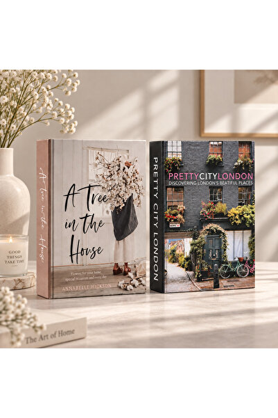 Velzade Home Dekoratif Kitap Kutusu 2'li Set | Modern Kitap Görünümlü Saklama...