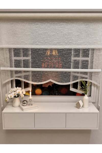 İREMKARAHOME Çift Mekanizmalı Tül Ve Stor Perde - Model 8
