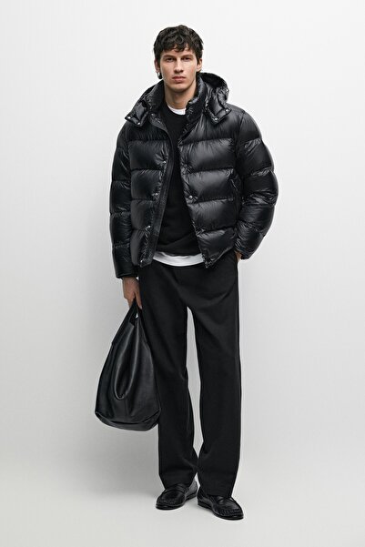 Massimo Dutti Saten şişme mont