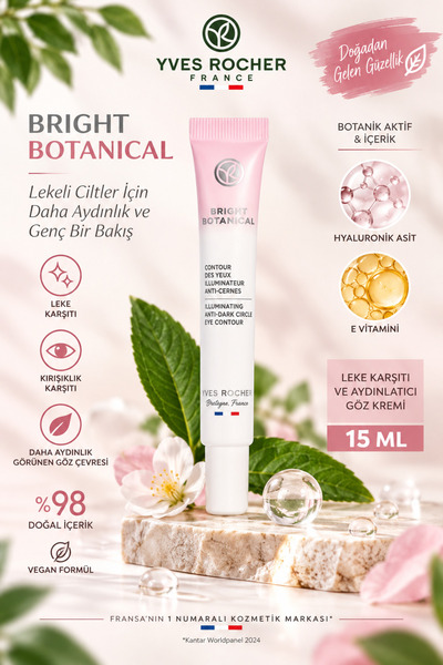 Yves Rocher Hyaluronic Acid and Vitamin E Eye Cream Village Anti-Blemish and ...