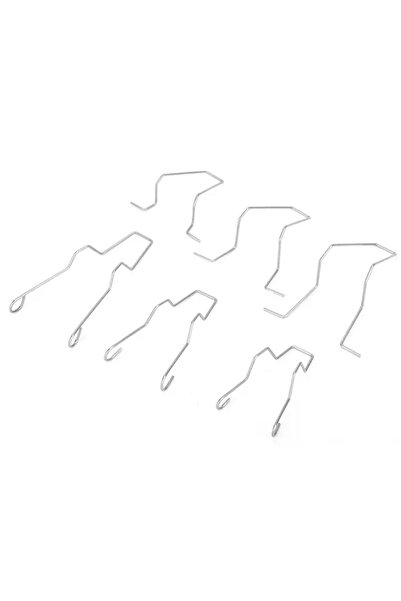 Choice 6pcs 6pcs Auto Metal Headlight Bulb Spring Clips Car Headlamp Light Bu...