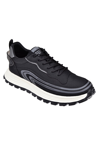 Voyager Bağcıklı Anorak Erkek Spor Ayakkabı Sneaker VOY-274 SİYAH