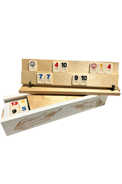 unbranded Joc de Rummy cu piese de piatră - Alb