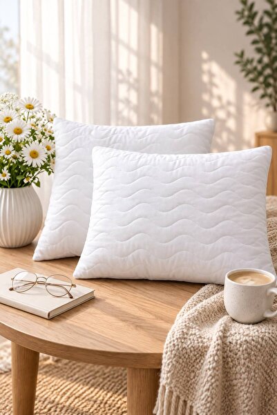 GOLDROOM Home Liquidproof 2-Piece Quilted Pillow Mattress Protector 50*70