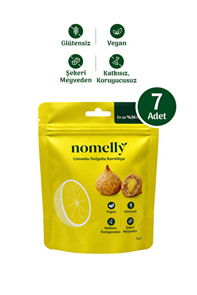 Nomelly 7'li Limonlu ve Dolgulu Glütensiz Kurabiye
