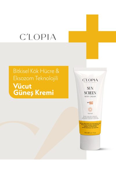 C'LOPIA BEAUTY Body Sunscreen Spf 50+ Uva & Uvb Protection Herbal Stem Cell M...
