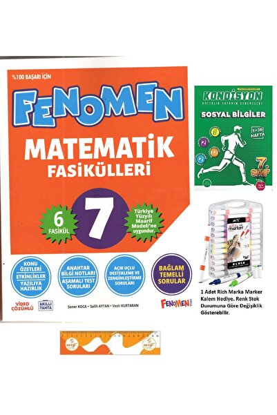 Fenomen Yayıncılık 7. Sınıf Matematik Fasikülleri 2026-2027 Bağlam Temelli Ma...