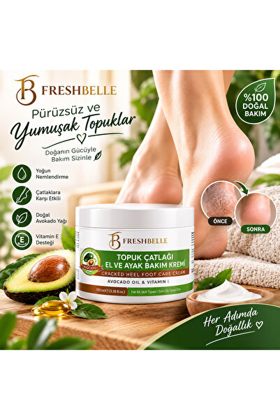 FreshBelle Ayak Tırnak Mantar El Bakım Topuk Çatlağı Beyazlatıcı Etkili Krem ...