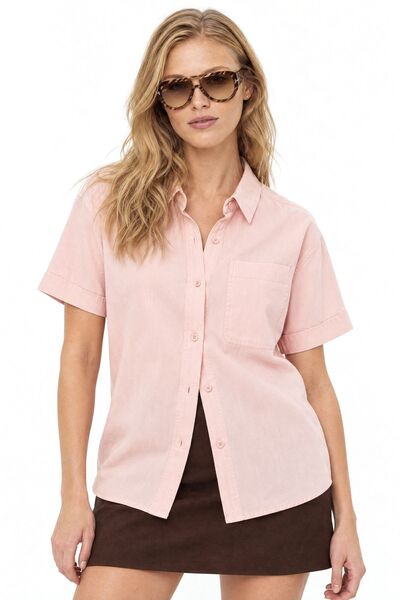 Hiccup Mixray Short Sleeve Shirt with Pockets