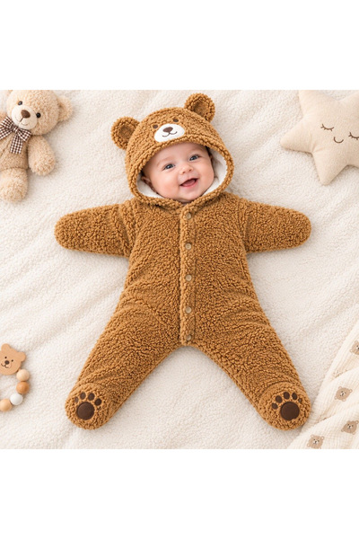 tinymini.co ERKEK BEBEK AYICIKLI PELUŞ YILDIZ TULUM