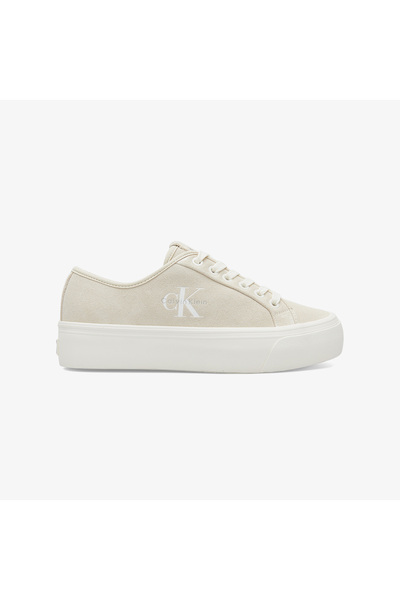 Calvin Klein Kadın Vulc Platform Detaylı Laceup Deri Sneaker