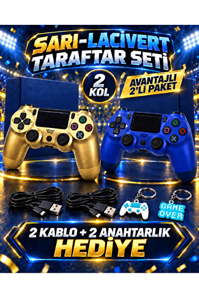 Dexxony Professionel PS4 Kolu Kablosuz PC Bilgisayar Uyumlu Bluetooth Gamepad...