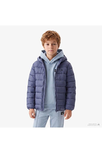 Calvin Klein Monogram Light Padded Çocuk Mavi Other Ceket