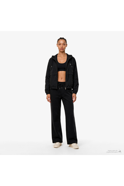 Calvin Klein French Terry Standard Logo Bottom Kadın Siyah Eşofman Altı