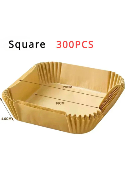 Choice9 zhaguo-Square-300pcs 50/100PCS Air Fryer Disposable Paper Square Roun...
