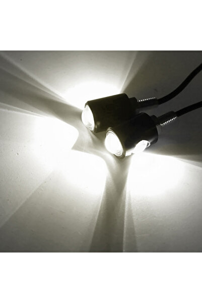 Choice WHITE 2PCS Motorcycle LED Eagle Eye Light Turn Signal Indicator Super ...