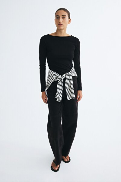 H&M Kayık Yakalı Üst