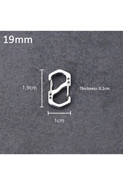 Choice 19mm 10PCS 10PCS Backpack Buckle Stainless Steel S Type Carabiner With...