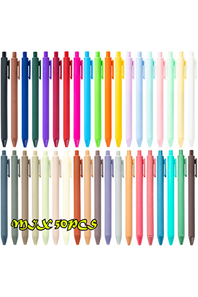 Choice1 MIX 50PCS 5/10/15/20/30/50pcs Ballpoint Pens, Candy Color Plastic Cli...