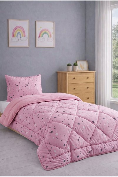 St Shopyteks Single Welsoft Quilt Pink Star |   Dowry Set |   Dowry Set
