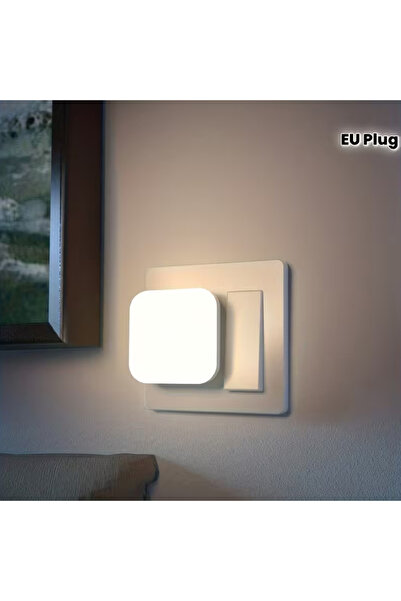 Choice مصباح ليلي LED مثبت على الحائط، مزود بقابس أوروبي، قطعة واحدة، قابس أو...