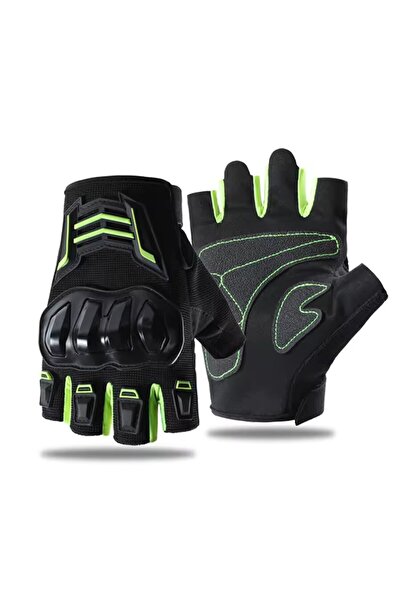 Choice1 XL Green Half Finger Men's Gloves Outdoor F Protective Gloves Sports ...