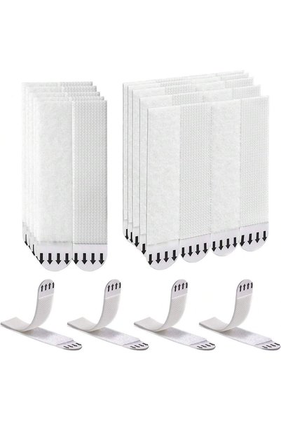 Choice 16x29mm white 12 Sets (24 Strips) Of Strong Double-sided Adhesive Non-...