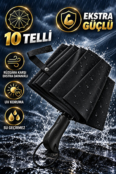 bliss umbrella Ergonomik Saplı 10 Telli Otomatik Şemsiye