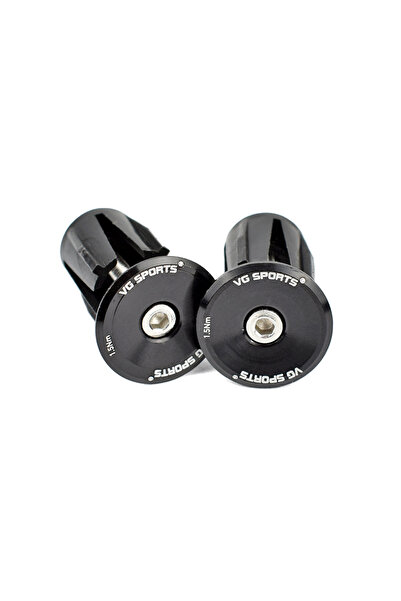Choice 1 pair black VG sports 1 pair Bike Grip Handle Bar End Cap Aluminium A...