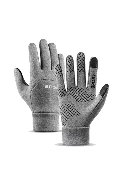 Choice1 M Gray Autumn and Winter Touchscreen Men's and Women's Warm Gloves Pl...