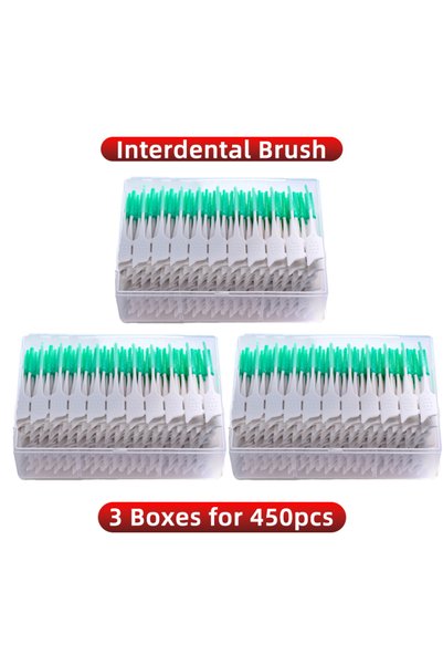 Choice1 L 3 boxes 180pcs 150Pcs/box Interdental Brush Soft Rubber Teeth Clean...