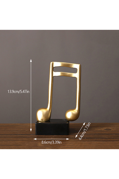 JETTING A3 Simple Resin Musical Notes Model Ornaments Living Room Wine Cooler...