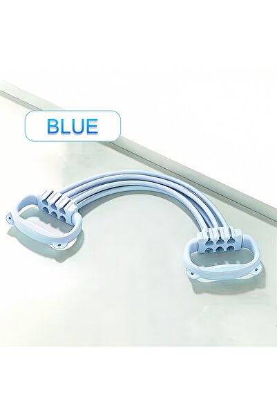Choice blue Stretch Strap Yoga 6 Ropes Adjusted Tensioner Yoga Tool Open Back...