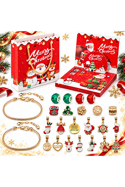 miraza Calendar Advent Bijuterii, 24 Zile cu Surprize,Kit de Fabricat Bratari...