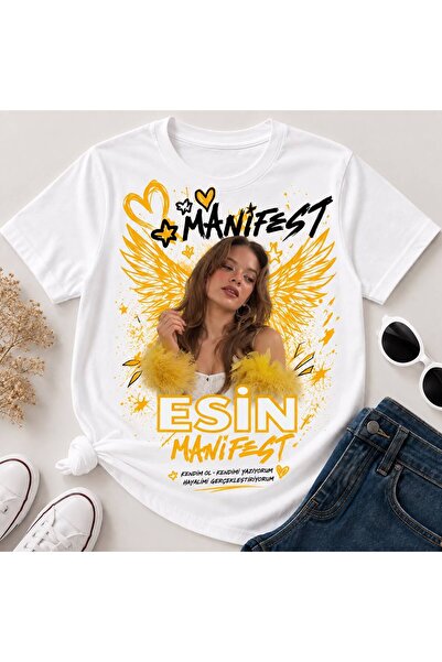 SİBELİZE Manifest Esin Kanatlı Tasarım T-shirt