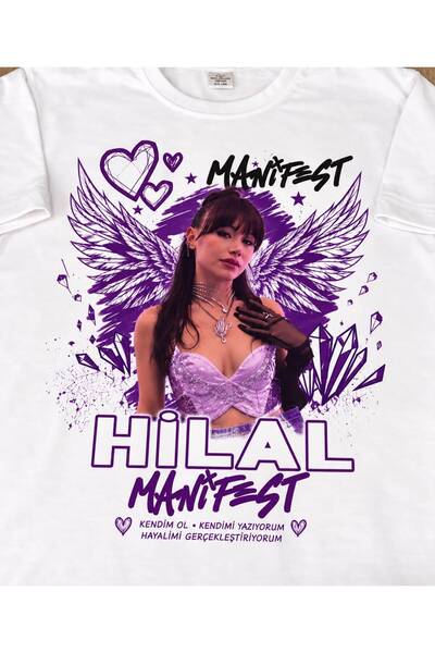 SİBELİZE Manifest Hilal Kanatlı Tasarım T-shirt