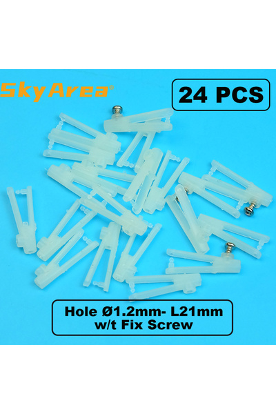 Choice 24pcs 24pcs Nylon Clevis D1.2xL21mm (White or Black)/ D1.8 xL29mm For ...