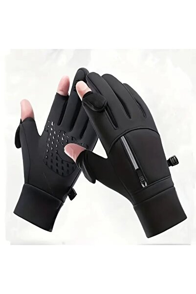 Choice L Black Winter Touchscreen Gloves for Outdoor Sports Cold-Resistant an...
