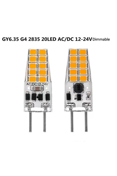Choice نعم أبيض بارد 2 قطعة/لوت GY6.35 قابل للتعتيم SMD2835 20 لمبة LED AC/DC...