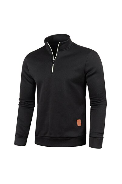 Choice Men Sweatshirts Spring Thicker Pullover Half Zipper Pullover for Male ...