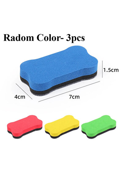 Choice Radom Color- 3pcs 3pcs Magnetic Dry Erase Erasers White Board Erasers ...