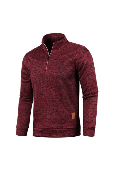 Choice Men Sweatshirts Spring Thicker Pullover Half Zipper Pullover for Male ...