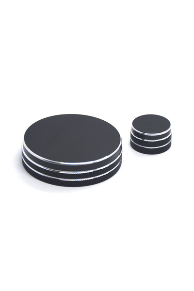 choice2 black 2pcs Metal Center Console Media Function Volume Knob Decoration...