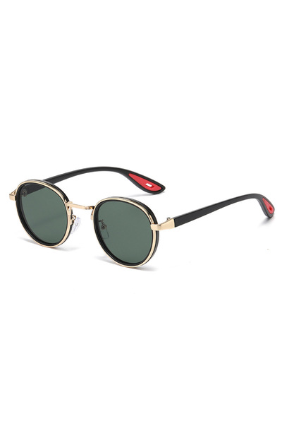 Choice5 gold green Round Retro Sunglasses Men UV400 Sunnies Women Brand Desig...
