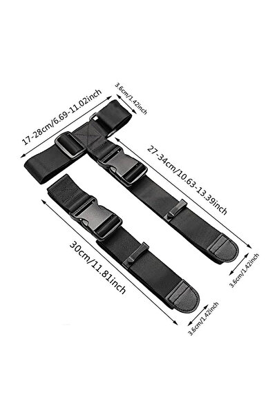Choice Black Travel Luggage Strap Suitcase Belts Elastic Telescopic Travel Ba...