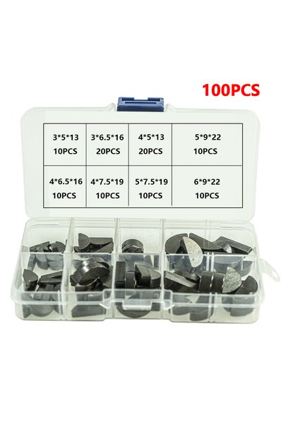 Choice مجموعة مفاتيح وودرف من الفولاذ الكربوني 100 قطعة، تتضمن 8 أحجام شائعة ...